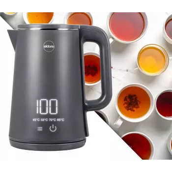 ELDOM C515S bezdrôtová kanvica sivá 1,8L 2000W