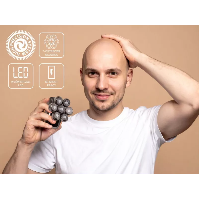 ELDOM Elektrický holiaci strojček na tvár a hlavu 5-in-1 G61