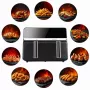ELDOM FR200 teplovzdušná fritéza, 9 L, 2200 W, Dual Drawer