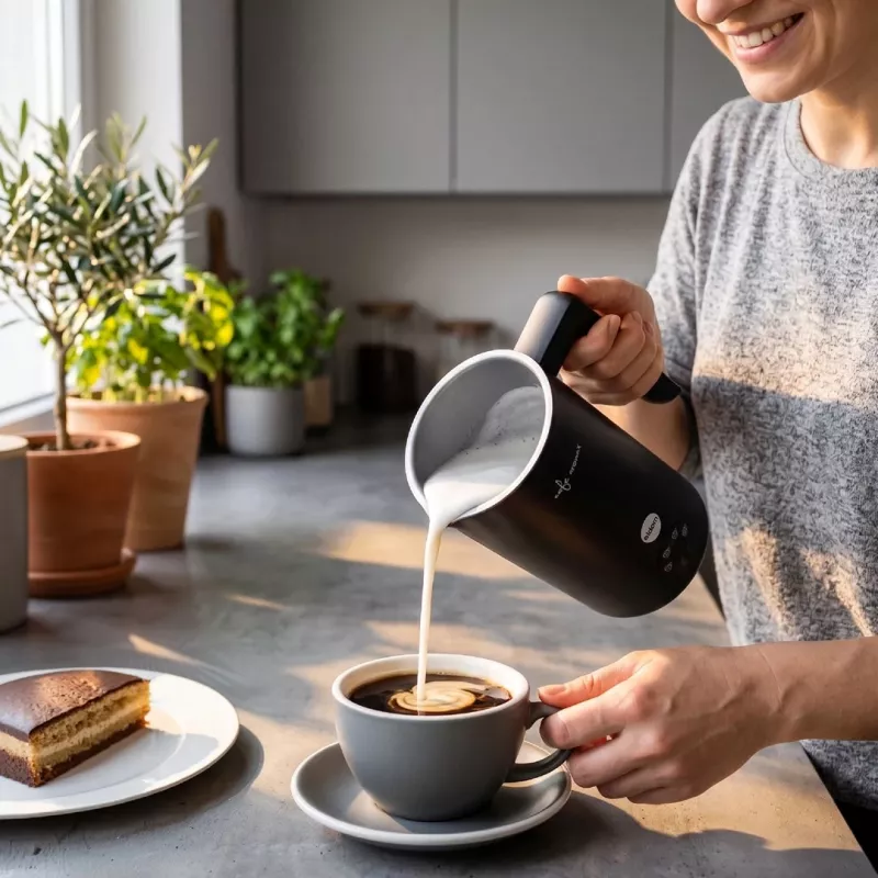 ELDOM SI560C šľahač mlieka čierna - 500W automatické teplé a studené šľahanie, 300 ml ohrev, nerezová oceľ