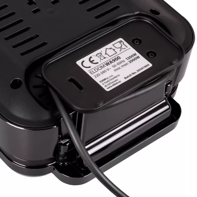 ELDOM WA900 vaflovač 1200W čierny