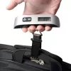 ELDOM WB10 Digitálna váha na batožinu 50 kg s podsvieteným LCD, nerezový hák, funkcie tara a podržanie