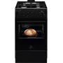 Electrolux 600 Series plynový sporák s elektrickou rúrou, čierny, 50 cm