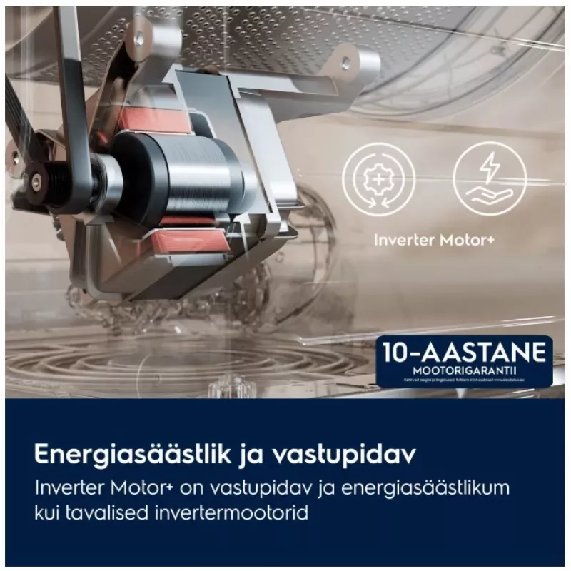 Electrolux EW6F8492E 9kg 1400rpm práčka s predným plnením (invertorový motor, energetická trieda A, biela)