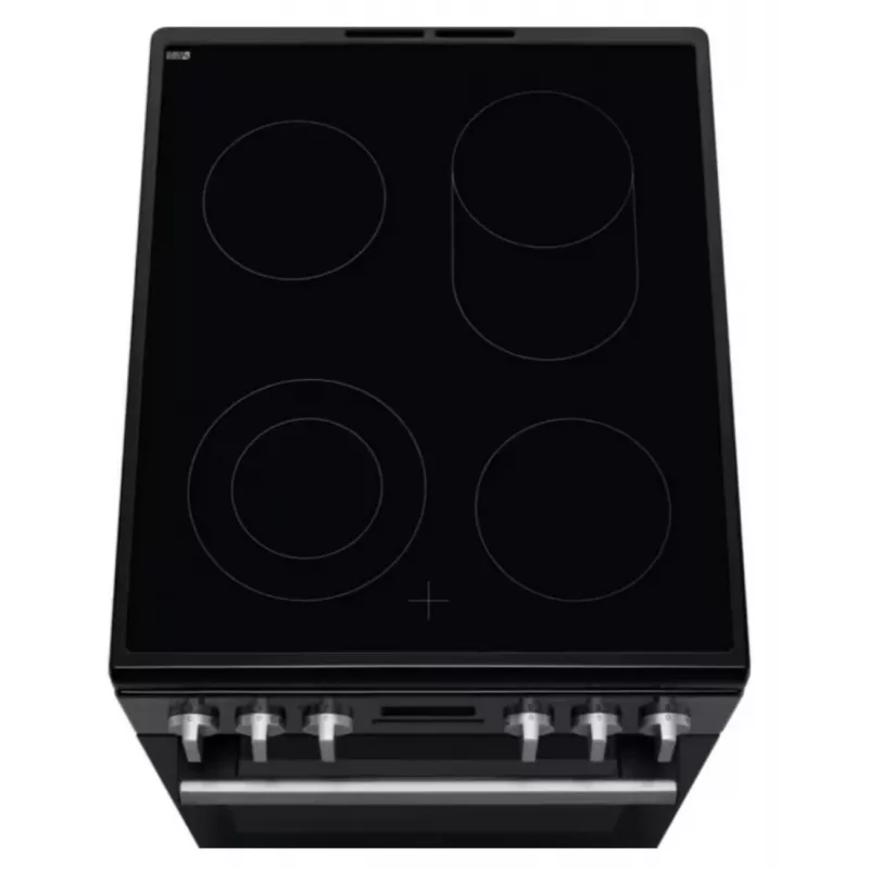 Electrolux LKR564275K voľne stojaci elektrický sporák so sklokeramickou doskou a rúrou s teplovzdušným ohrevom, čierny