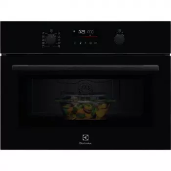 Electrolux LVM6E46Z vstavaná kombinovaná mikrovlnná rúra s grilom, 46 l, 900 W, dotykové ovládanie, čierna