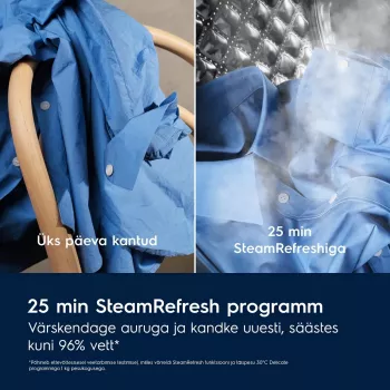 Electrolux SteamCare 700 UniversalDose práčka, 10 kg, 1600 ot/min, biela