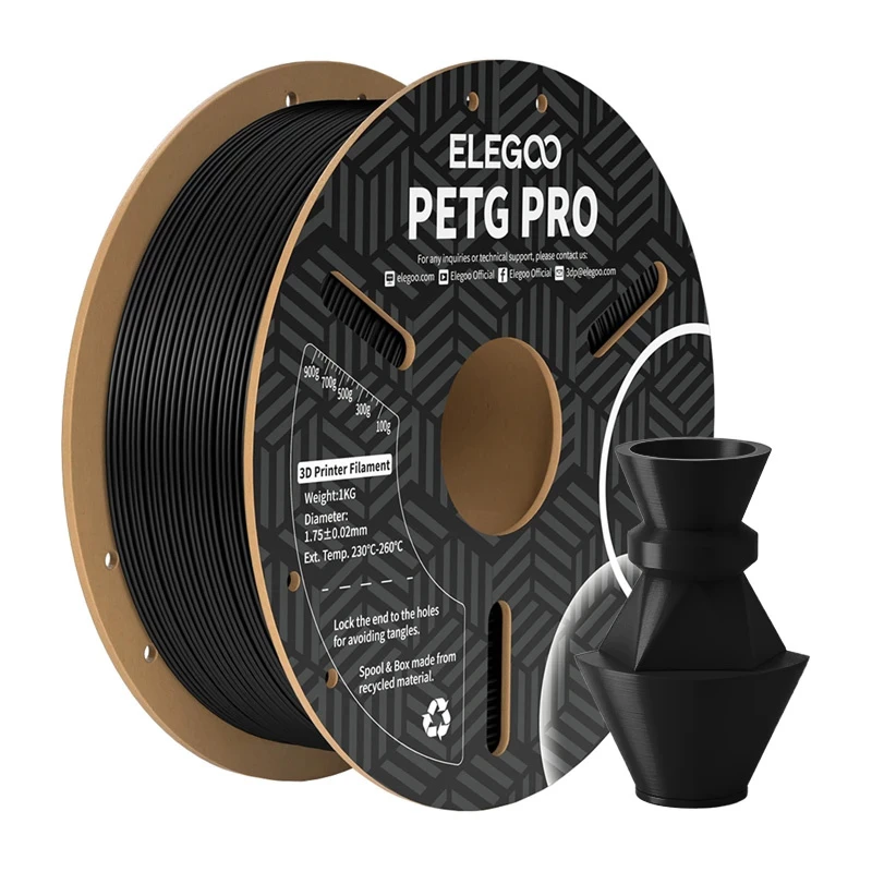 ELEGOO PETG Pro filament (čierny) 1,75mm 1kg