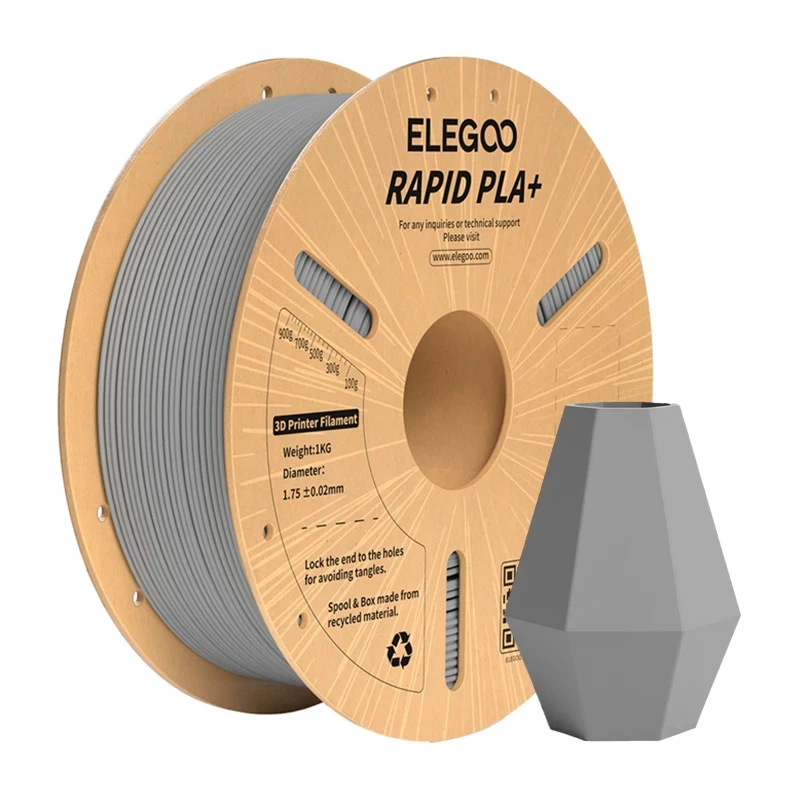 ELEGOO Rapid PLA+ filament (sivý)