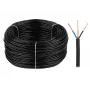 ELEKTROKABEL OMY 3x1.5 mm² 300/300V flexibilný PVC elektrický kábel, čierny