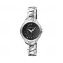 ELIXA Woman E119L483 analógové quartzové hodinky 30 mm nerezový mesh čierne