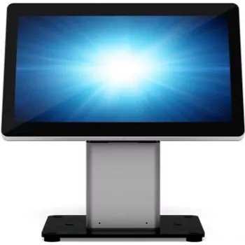Elo Slim Self-Service podlahový stojan pre POS terminál - čierny/strieborný - pre Elo 1502L, 2002L, 2202L, 2402L, I-Series ESY15i2, ESY15i5, ESY22i2, ESY22i5