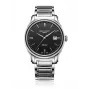 EMILE CHOURIET Pánske švajčiarske automatické hodinky 40mm nehrdzavejúca oceľ čierny ciferník kožený remienok 081128G62586