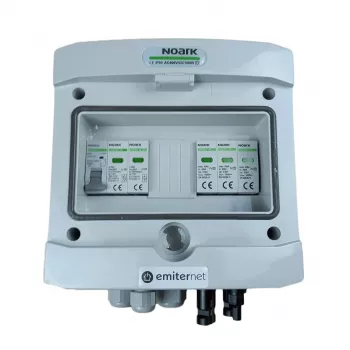 EMITER DCAC Hermetic IP65 PV zlučovacia skriňa s SPD Noark Type 2, 1 string, 1 MPPT, 16A 1-fázová