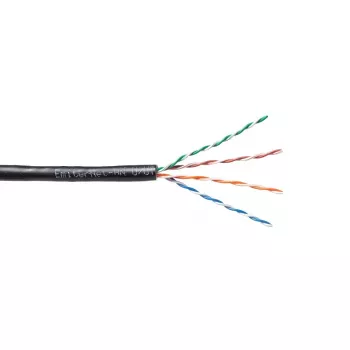 EMITER EmiterNet Outdoor UTP Cat5e kábel PVC+PE plná meď 4x2x0,5mm čierny