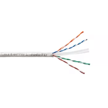 EMITER Emitter Net UTP (U/UTP) Cat.6 kábel 450MHz, drôt, štandard, PVC, sivá