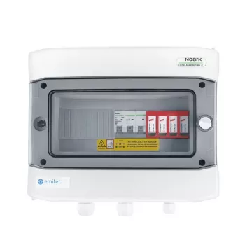 EMITER rozvádzač pripojený AC hermetický IP65 EMITTER s AC prepäťovou ochranou Typ 2, 50A 3-fázový