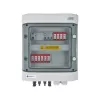 EMITER Rozvádzač pripojený DCAC Hermetic IP65 EMITTER so zvodičom prepätia DC Dehn 1000V Typ 2, 2 x PV-string, 2 x MPPT // og. AC Dehn Typ 2, 16A 3-fáza, RCD Typ A 40A/300mA