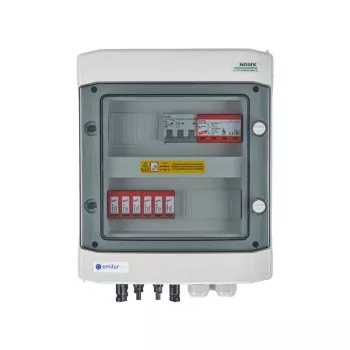 EMITER rozvádzač na povrch DCAC hermetický IP65 EMITTER s DC zvodičom prepätia Dehn 1000V typ 2, 2 x PV string, 2 x MPPT // og. AC Dehn typ 1+2, 10A 3-fázový