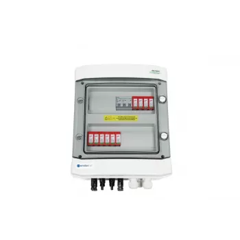 EMITER rozvádzač na povrch DCAC Hermetic IP65 EMITTER s DC zvodičom prepätia Dehn 1000V typ 2, 2 x PV String, 2 x MPPT // og. AC Dehn typ 2, 20A 3-fázový