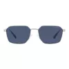 EMPORIO ARMANI EA2140-304580 slnečné okuliare pánske matná čierna sivá obdĺžnikové