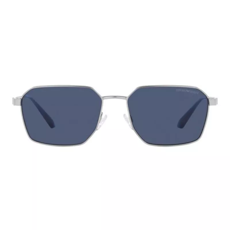 EMPORIO ARMANI EA2140-304580 slnečné okuliare pánske matná čierna sivá obdĺžnikové