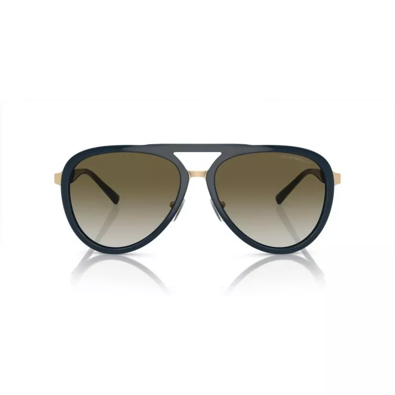 EMPORIO ARMANI EA2145-33598E pánske hranaté slnečné okuliare matná čierna tmavosivá 59mm