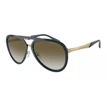 EMPORIO ARMANI EA2145-33598E pánske hranaté slnečné okuliare matná čierna tmavosivá 59mm