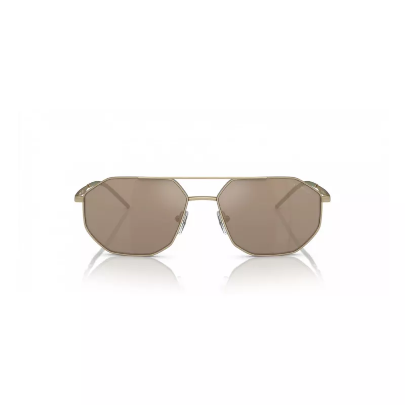 EMPORIO ARMANI EA2147-30025A slnečné okuliare matná čierna sivá obdĺžnikové pánske