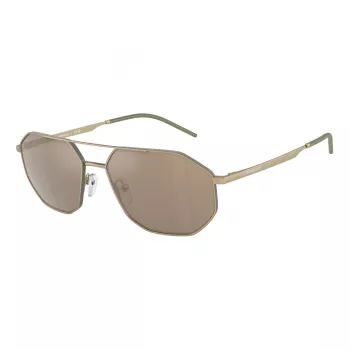 EMPORIO ARMANI EA2147-30025A slnečné okuliare matná čierna sivá obdĺžnikové pánske