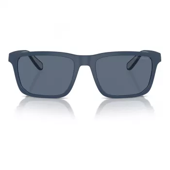 EMPORIO ARMANI EA4219-576380 pánske hranaté slnečné okuliare - matná čierna obruba, sivé sklá, 57 mm