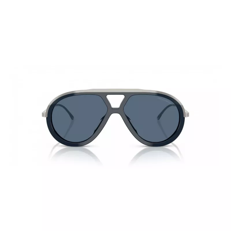 EMPORIO ARMANI EA4242U621380 pánske slnečné okuliare - matný čierny rám, sivo gradientné sklá, 56 mm