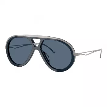 EMPORIO ARMANI EA4242U621380 pánske slnečné okuliare - matný čierny rám, sivo gradientné sklá, 56 mm
