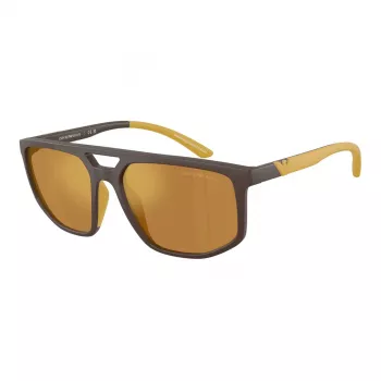 EMPORIO ARMANI EA4248U62586H pánske slnečné okuliare matná čierna sivá zrkadlová strieborná 58mm