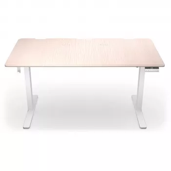 ENDORFY Atlas L elektricky výškovo nastaviteľný stôl na státie a sedenie, svetlé drevo, 1400x600 mm