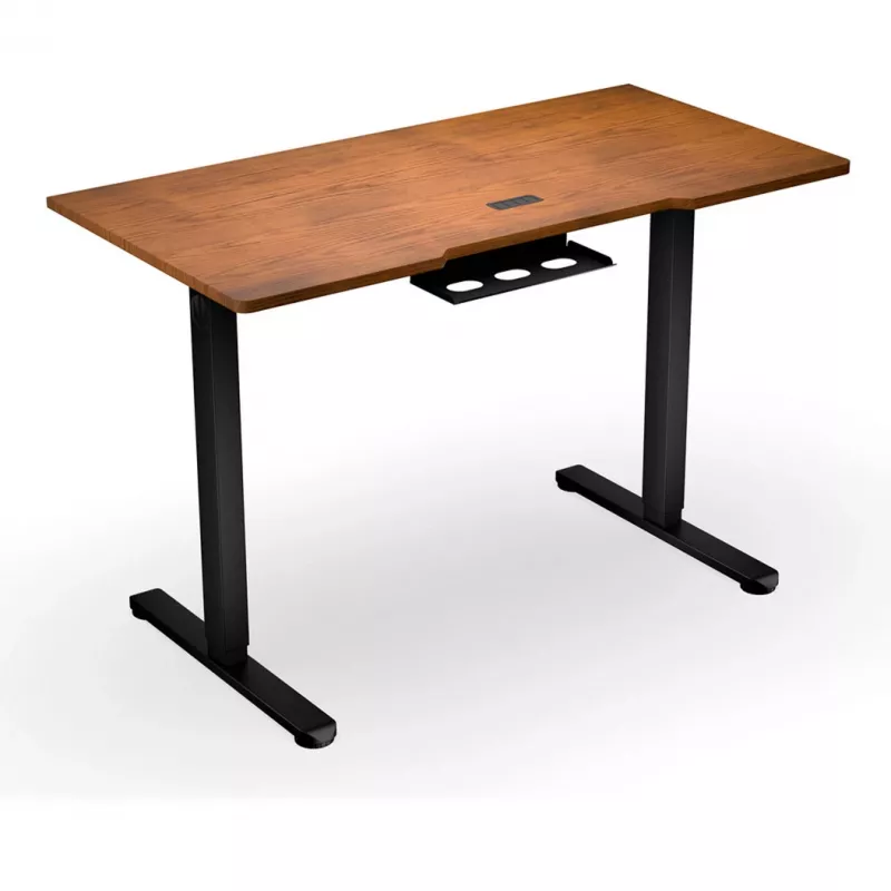 ENDORFY Atlas S Electric výškovo nastaviteľný stôl orech/čierna 120x60 cm