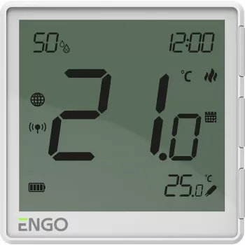 ENGO Controls EONE-BATW biely ZigBee bezdrôtový priestorový termostat