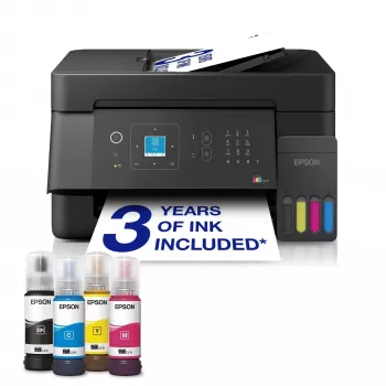 Epson EcoTank ET-4900 multifunkčná atramentová tlačiareň - tlač, skenovanie, kopírovanie, faxovanie - A4 - Wi-Fi, Ethernet, USB - Duplex - ADF - farebný LCD dotykový displej
