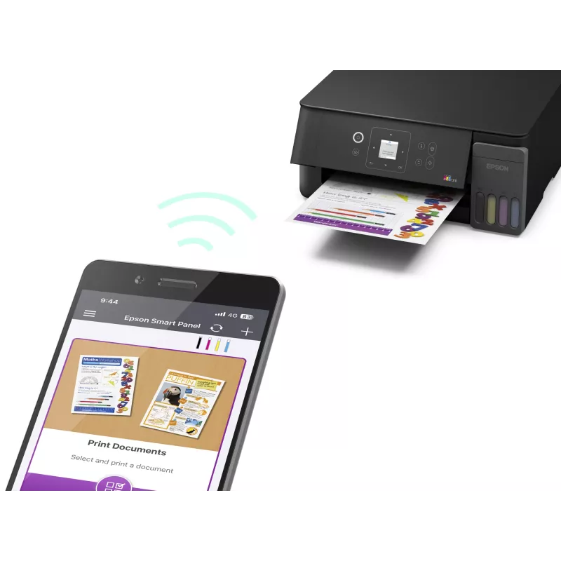 Epson EcoTank L3360 atramentová farebná multifunkčná tlačiareň (A4, Wi-Fi, čierna)