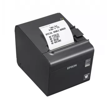 Epson TM-L90LF (688) termálna POS tlačiareň - USB Ethernet, linerless, tmavosivá