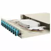 Equip 12-portová optická zváracía krabica, SC Duplex, OM3, 1U rackmount, osadená, sivá