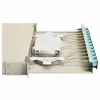 Equip 12-portová optická zváracía krabica, SC Duplex, OM3, 1U rackmount, osadená, sivá