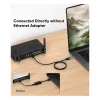 EQUIP 133101 USB-C & USB-A na RJ45 Gigabit Ethernet adaptér, čierny