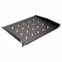 Equip 19 inch pevná racková polica 1U 350 mm čierna pre serverové racky