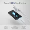 Equip 2-portová USB-C PD3.0/USB-A GaN nástenná nabíjačka 20W, biela, balenie 25 kusov