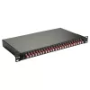 Equip 24-portová optická spájacia krabica, LC Duplex, OM4, 1U, osadená, čierna