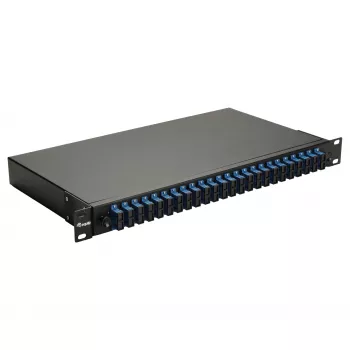 Equip 24-portová optická zváračská krabica, SC Duplex, OS2, 1U, osadená, čierna