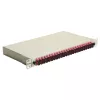 Equip 24-portová SC Duplex OM4 optická zváračská krabica 1U rackmount, osadená, sivá