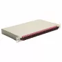 Equip 24-portová SC Duplex OM4 optická zváračská krabica 1U rackmount, osadená, sivá