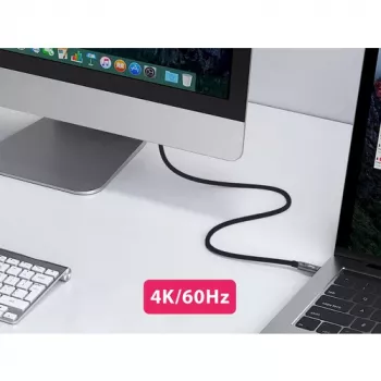 EQUIP 578203 USB-C na USB-C aktívny optický kábel 7,5 m 4K@60Hz 10Gbit/s PD 60 W čierny